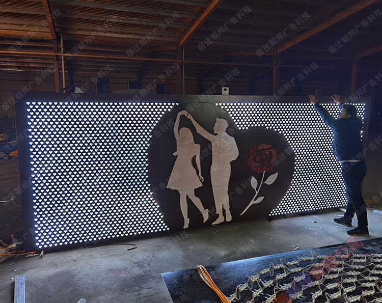 爱心景观雕塑网红打卡